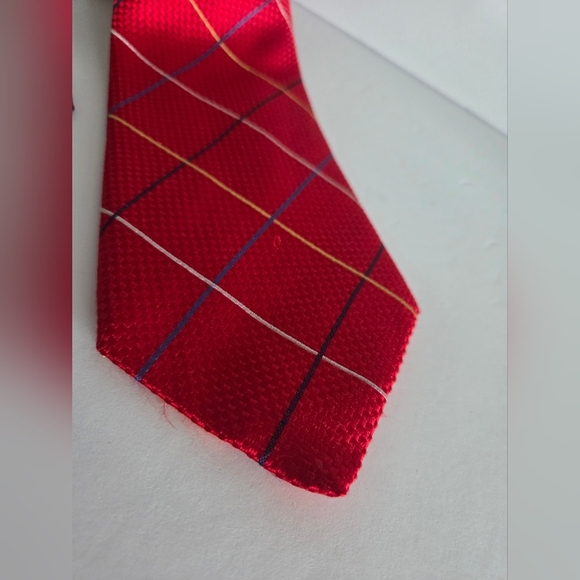 VTG Neiman Marcus Elegant Red and Purple Men's Ties Lot Of 2 - Picture 4 of 9